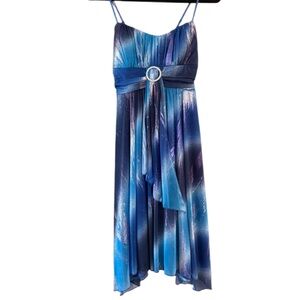 Ruby Rox Blue Ombre Glitter Dress – Size M
